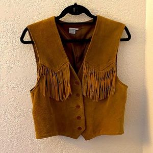 Vintage suede vest